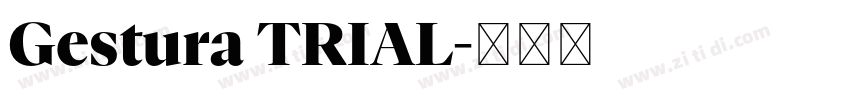 Gestura TRIAL字体转换 Gestura TRIAL字体转换